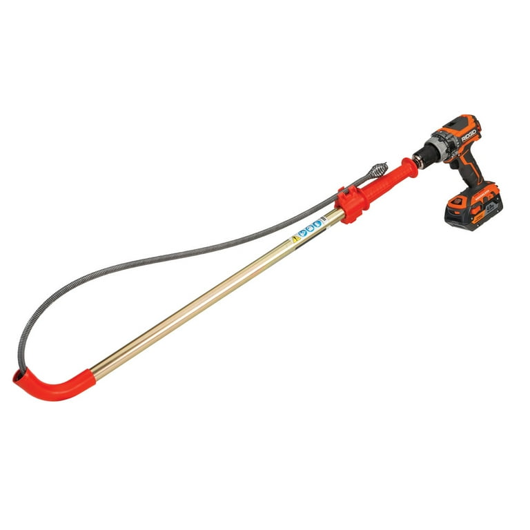 RIDGID 59797 K-6 Toilet Auger, 6-Foot Toilet Auger Snake with Bulb
