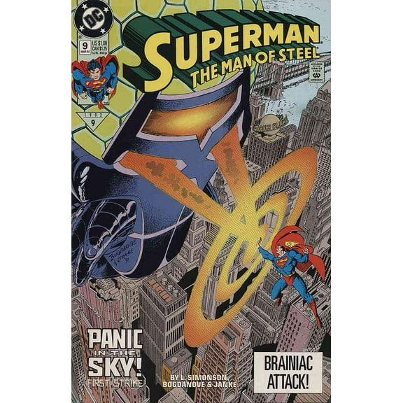 Superman: The Man of Steel #9 VF ; DC Comic Book