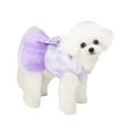 thumbnail image 3 of Dog Dress with Leash Ring, Princess Skirt Bow Pet Dress for Small Dog Puppy Cat, 3 of 7