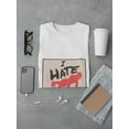 thumbnail image 3 of I Hate Burpees Men White T-Shirt, Male Large, 3 of 4