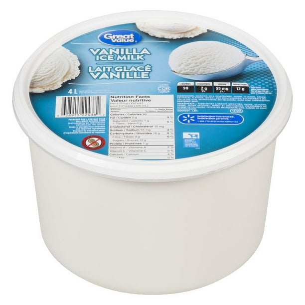 Great Value Vanilla Ice Milk Walmart.ca