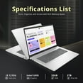 thumbnail image 2 of HP 17.3" Full HD Laptop, Intel Core i3-1215U Processor, 32GB RAM, 2TB PCIe SSD, Intel UHD Graphics, Numeric Keypad, 720p HD Webcam, Windows 11 Pro, Natural Silver, 32GB Hotface USB Card, 2 of 7