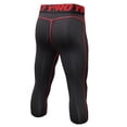 thumbnail image 2 of EFINNY Men Quick Dry Compression Tights Capri Running Yoga Pants Leggings, 2 of 2
