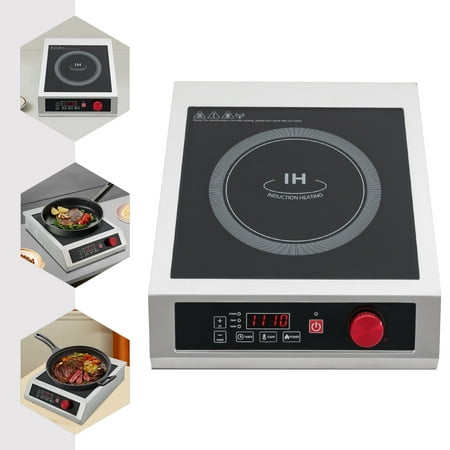 Commercial Induction Cooktop Powerful Electric Induction Burner W/ Digital Sensor for Home&Commercial Places