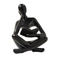 thumbnail image 1 of Black Thinkers Resin Statue Reading Ornament,B, 1 of 5