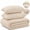Beige, variant on Elastic Velvet Fitted Bed Sheet, Plush Fuzzy Mattress Cover with 360° Elastic, Soft Warm Bottom Sheet for Low Profile Mattresses, Multiple Sizes Available