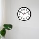 thumbnail image 5 of Reloj de pared Rohioue, moderno, 25 cm, negro, silencioso, para el hogar y la oficina, 5 of 9