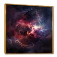 thumbnail image 2 of Designart "Pink Galaxy Odyssey III" Fantasy Framed Wall Art - Modern Pink Galaxies Entryway Framed Wall Art, 2 of 6