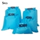 thumbnail image 3 of Greeniant Paquete de 5 bolsas secas impermeables kayak Drifting Rafting canoa paquete plegable portátil senderismo natación viaje saco azul Type2 NO2, 3 of 6