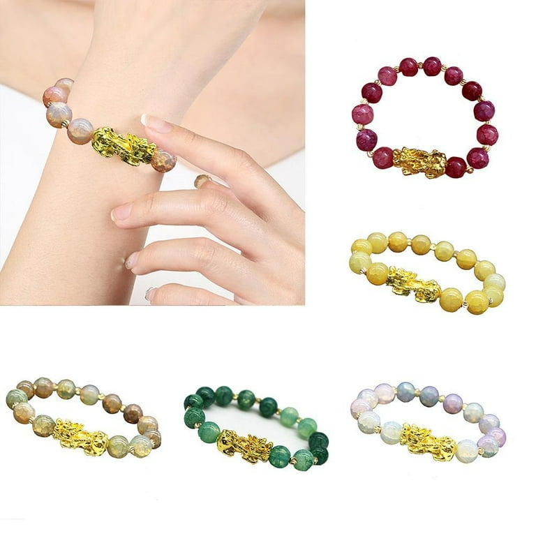 Chinese Good Lucky Charm Feng Shui Wealth Bracelets Jade Jewelry N8W9 Walmart