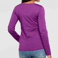 thumbnail image 4 of T-shirt de Maternité Irrégulier à Ourlet Doux pour Femmes, Manches Longues, Col Rond, Basique, Allaitement, 4 of 4
