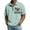 Cyan, variant on Dwelliawo Mens Polo Shirts Quarter Zip Shirts Casual Classic Lightweight Short Sleeve Golf Collared Shirt White M