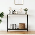 thumbnail image 2 of NEILA 33.5” Console Table, Sofa Tables Narrow Entryway Table, Shelf and Metal Frame,Behind Couch Table Industrial Hallway Table for Living Room, Bedroom, Foyer，Grey, 2 of 9