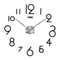 thumbnail image 4 of Reloj de pared con espejo 3D, adhesivo acrílico, gran pantalla para sala de estar, 16 pulgadas, 4 of 5