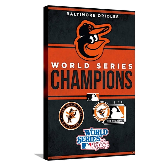 MLB Baltimore Orioles - Champions 23 Canvas Wall Poster, 14.725" x 22.375"