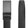 thumbnail image 4 of Men's Comfort Genuine Leather Ratchet Dress Belt 1 1/8" Wide with Automatic Click Buckle Suit Pant Size 28"-44", 4 of 14