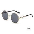 thumbnail image 3 of Gafas De Sol De Metal, Gafas De Sol De Tendencia Retro Gafas De Sol Redondas Gafas De Sol Funcionalidad Inteligente, 3 of 8