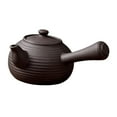 thumbnail image 2 of TISHITA Ceramic Teapot Milk Warmer Chinese Traditional Teapot Tea Maker Kettle for Boiling Hot Water for Outdoor Household Restaurant Black 500ml, 2 of 8