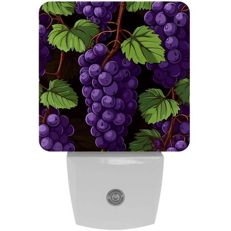 

Grapes LED Square Night Lights with Motion Sensor - Modern and Energy Efficient Illumination for Any Room - for Hallways Bathrooms and Bedrooms
