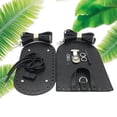 thumbnail image 3 of 7 Pieces DIY PU Leather Knitting Crochet Bags Nail Bottom Shaper Mat with Holes Clasps fit for Handbag DIY Shoulder Bags Accessories Black, 3 of 7