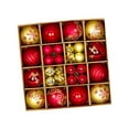thumbnail image 2 of 44 Pieces Christmas Balls Ornaments Christmas Tree Decoration Baubles Assortment Gold Red, 2 of 8