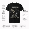 thumbnail image 5 of Fantasy Book Lover Dragon Graphic T-Shirt, A Book A Day Keeps Reality Away, 5 of 9