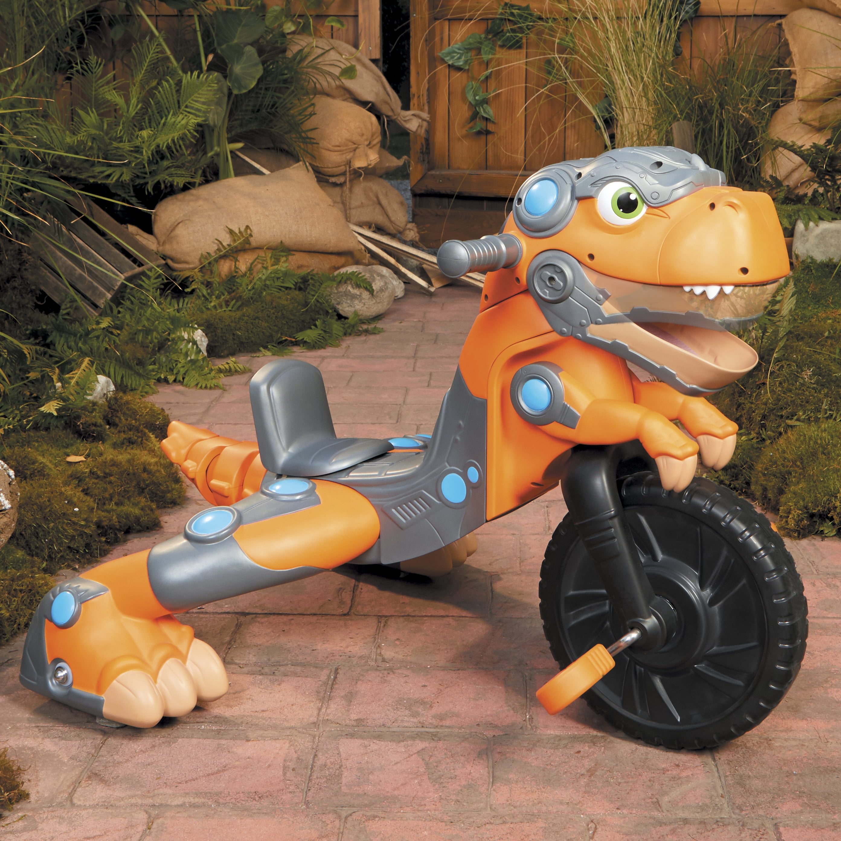 Little Tikes Chompin Dino Trike Toddler Tricycle Ride On Dinosaur Sounds Adjustable Seat Kids Girls Boys Ages 3 5 Walmart