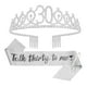 thumbnail image 1 of Juego de Corona y Faja de 16 Cumpleaños, Tiara de Diamantes de Oro Rosa con Alfiler de Perlas, Regalo de Decoración para Fiesta de Adolescentes, 1 of 3