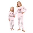 thumbnail image 5 of Evdexr Christmas Family Pajamas Matching Sets Long Sleeve Crew Neck Shirt and Pants Sets 2026 Funny Xmas Printed Pjs Set Breathable Lightweight Lounge Sleepwear 3 Years, 5 of 7