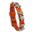thumbnail image 5 of Men's jewelry personalized street five-pointed star retro cowhide bracelet, 5 of 5