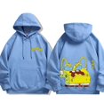 thumbnail image 3 of Suéter de poliéster con dibujos animados de Bob Esponja para otoño e invierno, sudadera con capucha de manga larga fina o polar, 3 of 5