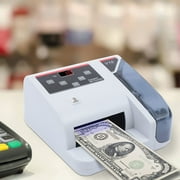Money Counter Machine, Portable Money Counter with UV/MG/WM Counterfeit Detection Add and Batch Modes Money Counter with LED External Display