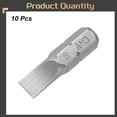 thumbnail image 3 of Uxcell 10pcs 1/4" Hex Shank SL6 Head 1" Length Flat Head Screwdriver Bit, 3 of 6