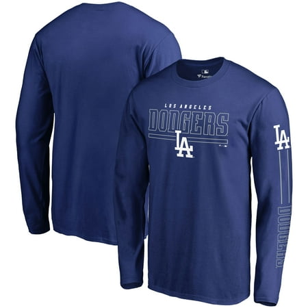 Front Adult Baseball - Los Angeles Dodgers Fanatics Branded Front Line Long Sleeve T-Shirt - Royal