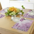 thumbnail image 4 of Ambesonne Pink Place Mats Set of 4, Orchid Spring Petals Spa, Standard Size, Pink, 4 of 6