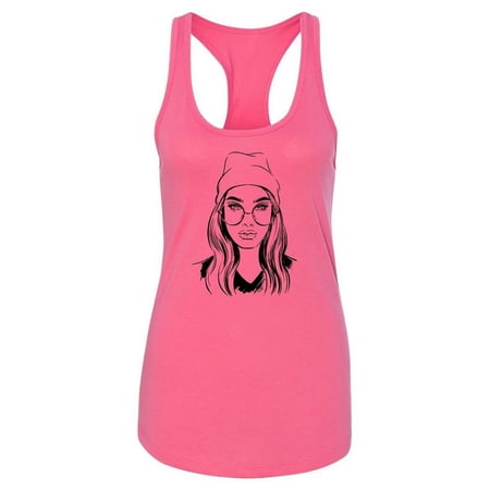 Stylish Women In Glasses Tank Women -Image by Shutterstock Female Medium