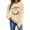 Beige, variant on Womens Sweatshirt Cute Ghost Daisy Graphic Pullover, Bow Print Crewneck Long Sleeve Top, Halloween Casual Sweater