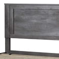thumbnail image 3 of Rustic Queen Size Wooden Panel Bed, Gray Oak, 3 of 5