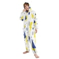 thumbnail image 5 of Vzayyk 4T-14Y Size Aviliable Cozy One-Piece Footless Sleeper Pajama Yellow and Blue Triangles Dots, 5 of 8