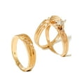 thumbnail image 2 of 1/4ct Diamond Matching Trio Wedding Ring Set 14K Gold, 2 of 2