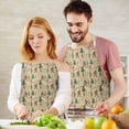 thumbnail image 3 of Beige Bigfoot and Forest Pattern Apron-Garden Aprons for Women with Pockets-Cotton Linen Waterproof Kitchen Cooking Gardening Aprons Adjustable for Kitchen,Cooking,BBQ and Salon 33x27 Inch, 3 of 7