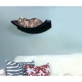 thumbnail image 3 of The Refined Feline, Lotus Leaf Cat Shelf, Espresso, 3 of 6
