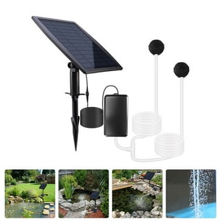 Solar Powered Oxygen Pump Low Noise Air Pump For Outdoor Fish Tank