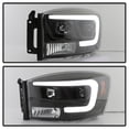 thumbnail image 2 of Black 2006-2008 Dodge Ram 1500 2500 3500 LED Tube Projector Headlights Headlamps, 2 of 9