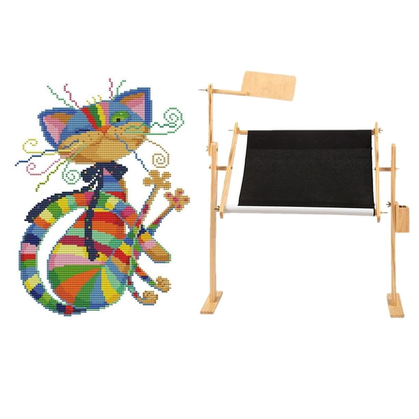 Soporte de bordado perfecl ajustable para principiantes aro de coser manualidades beige