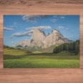 thumbnail image 5 of Ambesonne Green Landscape Jigsaw Puzzle Durable Cardboard, Langkofel Mountain, 1000 pcs, Sea Blue and Tan, 5 of 5