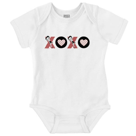 Betty Boop Kisses and Hugs XO Cute Bodysuit Jumper Girls Infant Baby Brisco Brands 12M