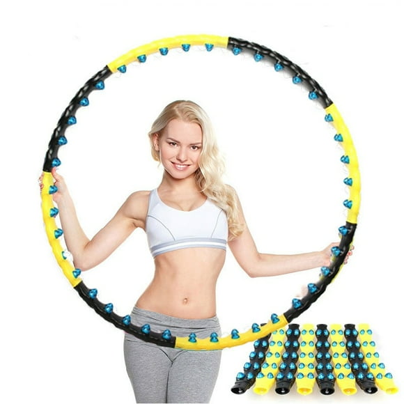 Magnetic Hula Hoop/Fitness Ring Removable Hula Hoop With Double Rows Magnetic Massage Beads Can Be A Fun Fat Burning