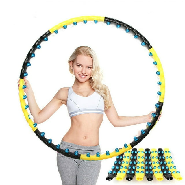 Magnetic Hula Hoop/Fitness Ring Removable Hula Hoop With Double Rows Magnetic Massage Beads Can Be A Fun Fat Burning