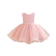 thumbnail image 3 of FYDUU Birthday Dress for Toddler Girls Sequins Pageant Tulle Tutu Dresses Bowknot Princess Gown Formal Wedding Flower Girl Dress 12-18 Months, 3 of 9